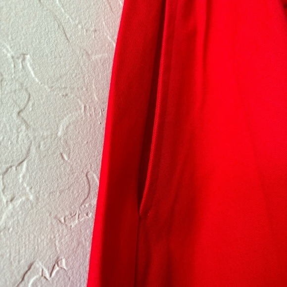 Bea & Dot By ModCloth Red Blue Striped Embroidered Cotton Bird Skirt Size L - Picture 5 of 8